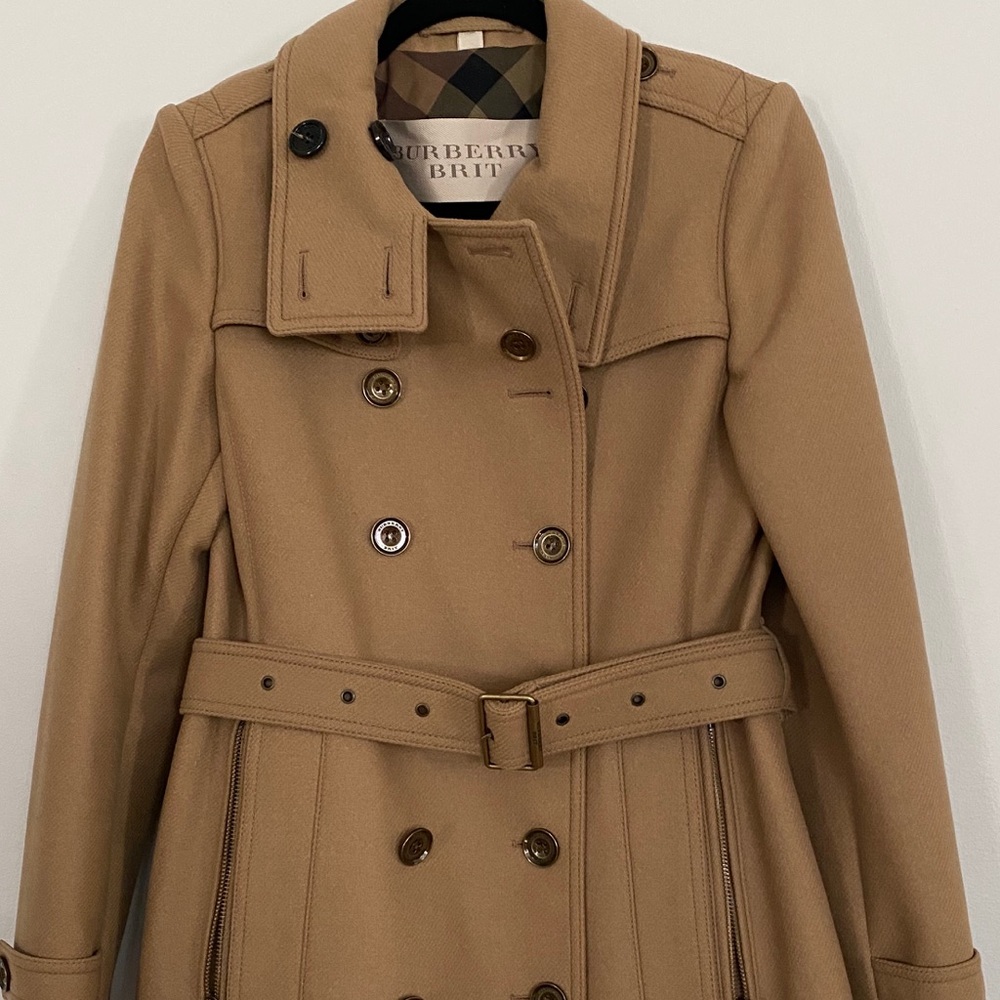 Burberry Brit Wool Trench Coat